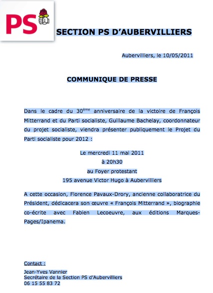 Revude de presse