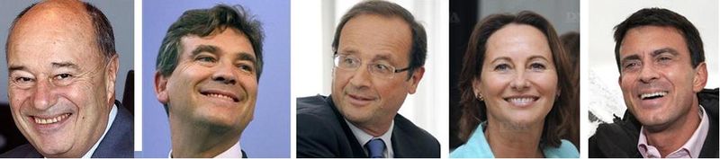 Hollande et ses soutiens Hollande et ses soutiens