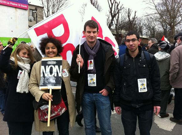 Manif contre la galette présidentielle du FN a St. Denis dimanche