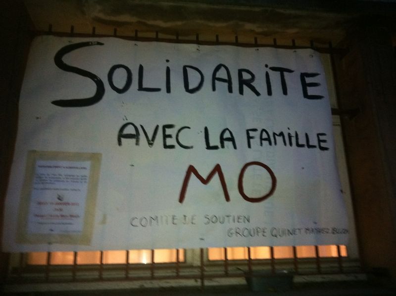 Les miltants socialistes en soutien a Mo