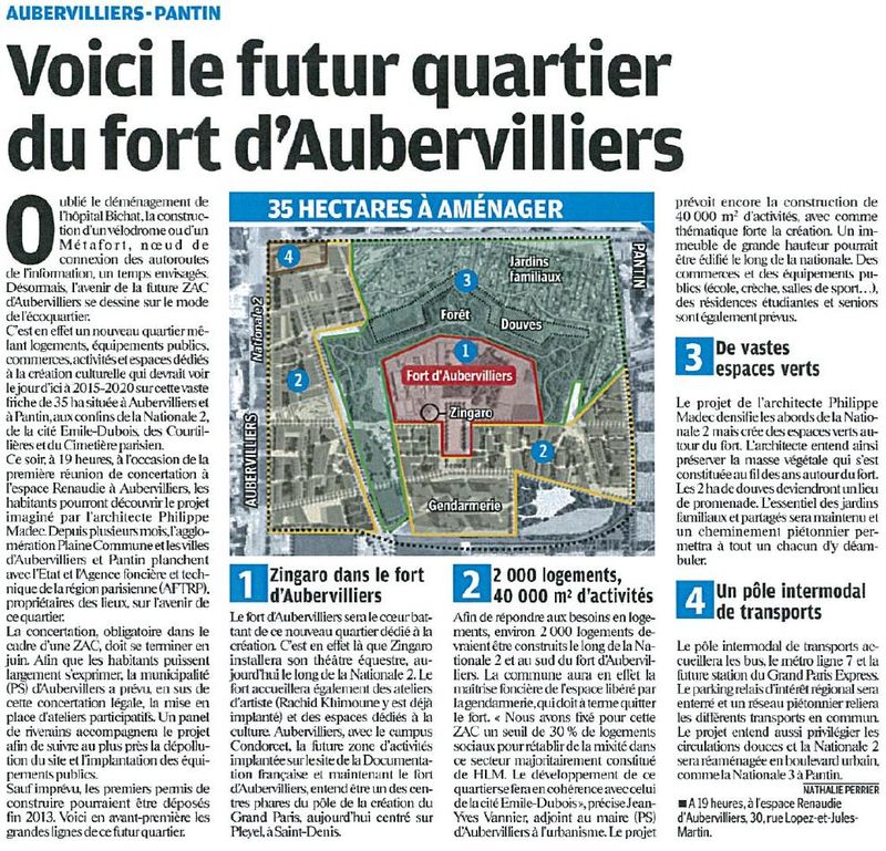 Projet Fort Aubervilliers