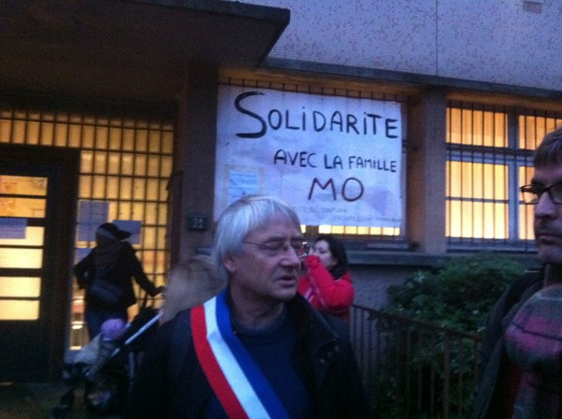 Les miltants socialistes en soutien a Mo