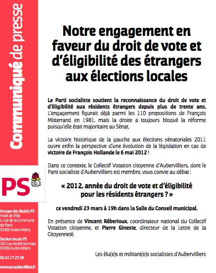 Droit de vote